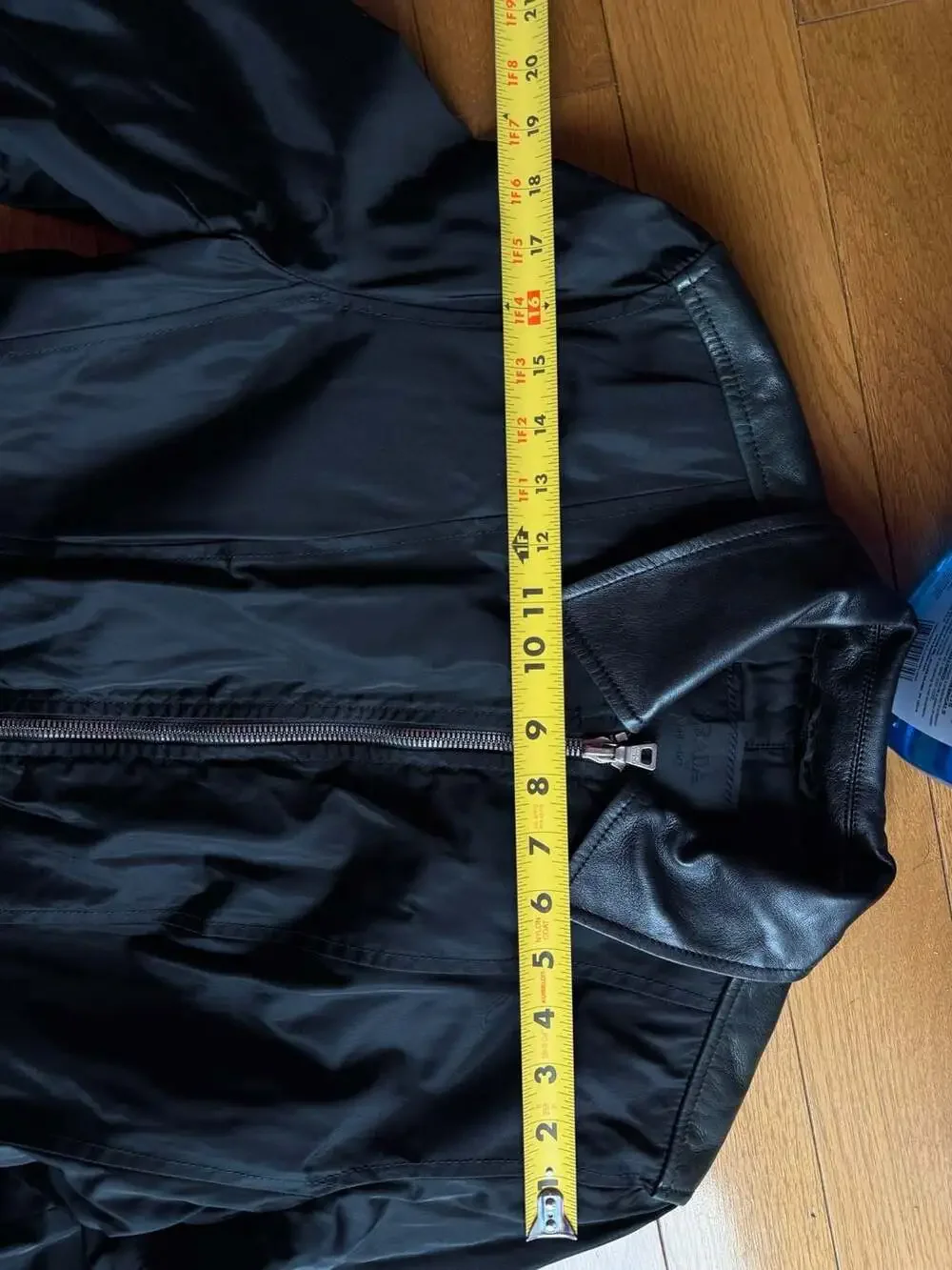 Prada Milano Black Nylon and Leather Jacket Size XL - Picture 9 of 9